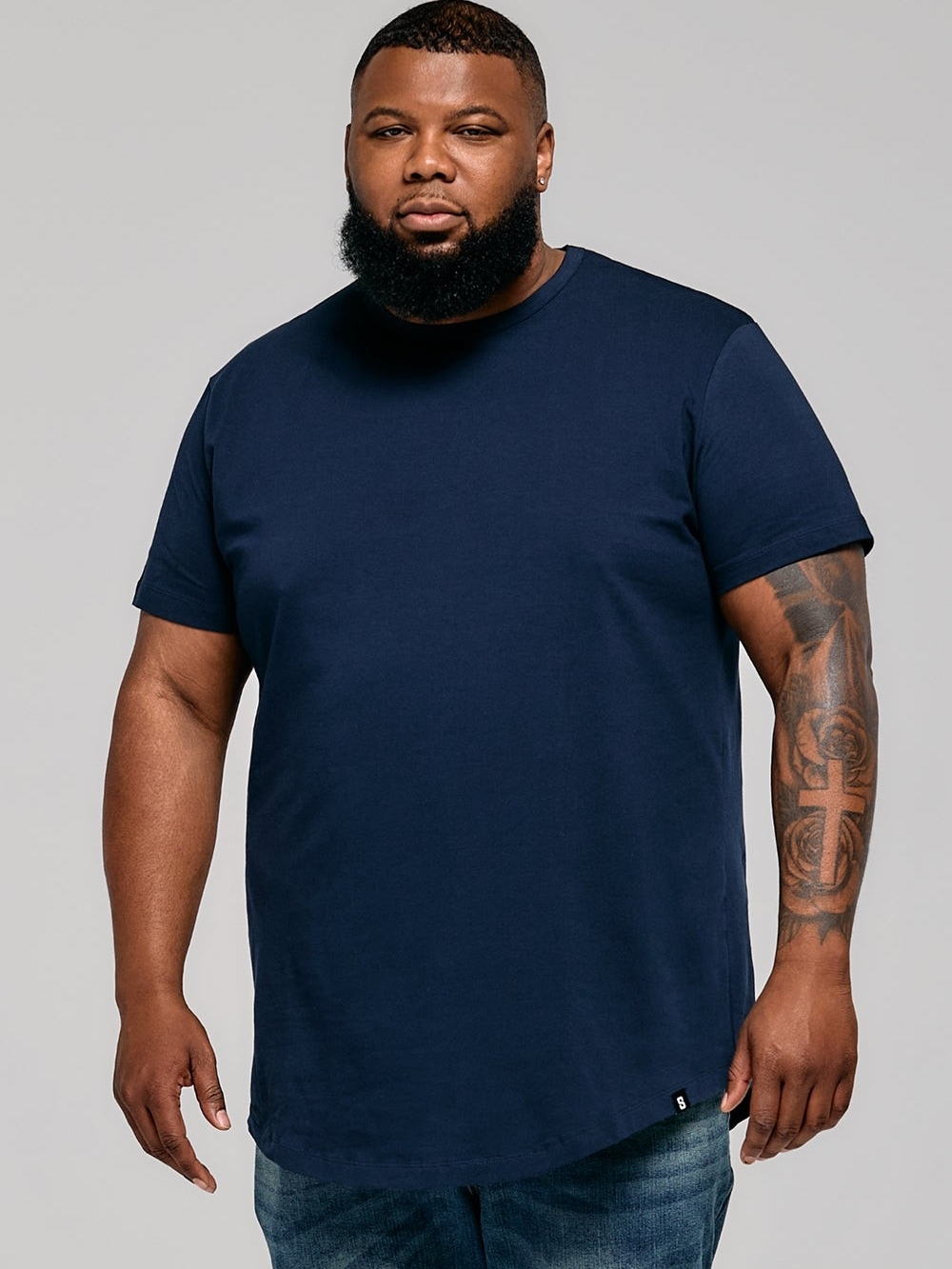 Men's Navy Short Sleeve Crewneck T-Shirt